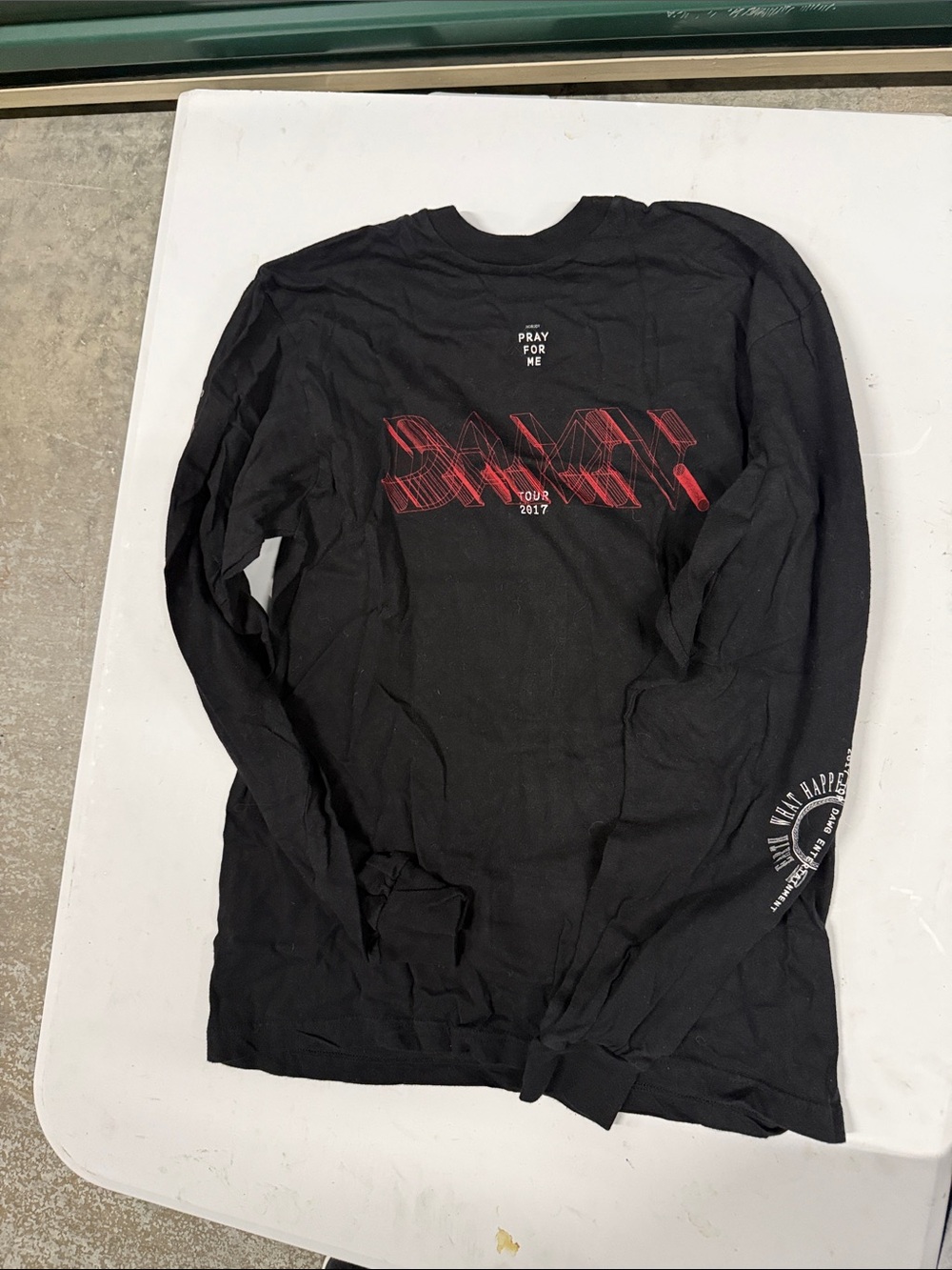 Pray For Me Black Long-Sleeve Graphic Tee - Tour 2017
